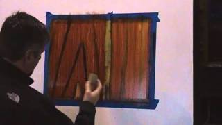 simple mahogany Wood graining technique [upl. by Ylerebmik604]