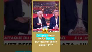 Dérapage en direct Enrico Macias  quotIl faut les dégommer ces gens làquot déclare til [upl. by Ashman]