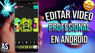 Cómo editar VIDEOS en tu celular ANDROID 🥇Mejor APP para editar videos [upl. by Sokul]