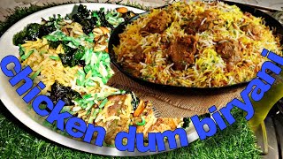 Chicken dum 🐓 biryaniHyderabadi chicken dum biryaniviralbiryanirecipetrendingvideoonyoutubeviral [upl. by Assitruc]