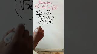 Brevet Maths Equation avec Racine Carré [upl. by Ahtis525]