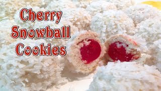 Cherry Snowball Cookies [upl. by Thalassa]