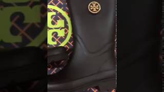 Toryburchboots Tory Burch Maureen rubber rain boot review [upl. by Leahcimaj]