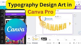 Typography Design Art in Canva Pro jaseir viral shorts shortsvideo [upl. by Kurys]