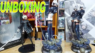 NieR Automata Figure 2B Android 14 Scale UNBOXING rare statue Resin review By MOONLIGHT STUDIO [upl. by Etnaud]