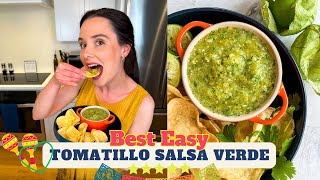 BEST Tomatillo Salsa Verde [upl. by Veradia]