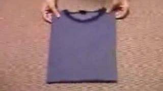 Japanese way of folding Tshirts [upl. by Ajnek]