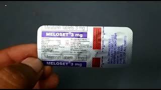 Meloset Tablet  Meloset 3mg Tablet  Melatonin Tablets 3mg  Meloset 3mg Tablet Uses Side effects [upl. by Sunday]