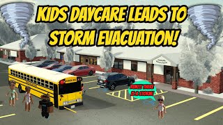 Greenville Wisc Roblox l Kids Daycare Trip STORM EVACUATION Rp [upl. by Eissert]