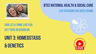 Unit 3 Homeostasis and Genetics  BTEC National HSC Live Revision 2025 [upl. by Latsyrc]