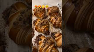 How to make CookiesCroissant breakfastcroissant shortvideo food shorts ytshorts yt viralvideo [upl. by Drugge]