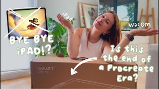 WACOM CINTIQ PRO 24  UNBOXING  INSTALLATION  FIRST IMPRESSIONS  Giving up my iPad [upl. by Garvey356]