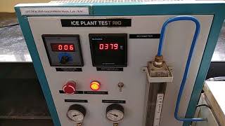 ICE PLANT TEST RIG EXPERIMENT [upl. by Akinwahs]