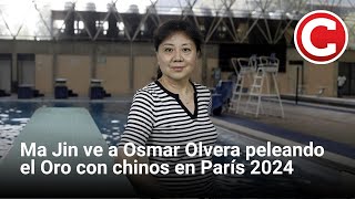 Ma Jin ve a Osmar Olvera peleando el Oro con chinos en París 2024 [upl. by Newcomb]