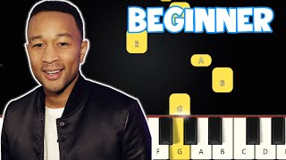 All Of Me  John Legend  Beginner Piano Tutorial  Easy Piano [upl. by Sitra]