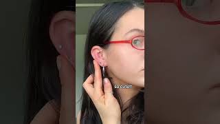 Diy orbital piercing tutorial inspired by Leah from Love Island 🖤 piercinginspiration [upl. by Arley333]