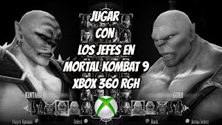 COMO JUGAR CON LOS JEFES EN MK9 EN XBOX 360 RGH  Shao Kahn Goro Kintaro  2024 [upl. by Ciaphus]