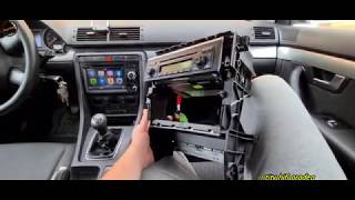 AUDI A4 CONVERSIE DE LA 1 LA 2 DIN ANDROID SISTEM [upl. by Darius292]