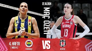 Fenerbahce Medicana vs Besiktas  202425 Turkish League Week 4 [upl. by Buff495]