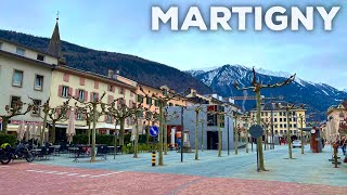 Martigny Switzerland Walking Tour 4K [upl. by Narol]