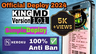 Official method to Deploy KING MD WhatsApp BOT 2024  new WhatsApp BOT 2024 [upl. by Rtoip]