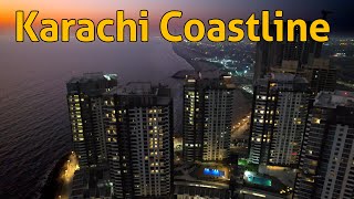 Clifton Karachi Coastline  Drone View [upl. by Truk]