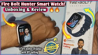 FireBoltt Hunter Biggest Display Smartwatch Unboxing and Review🔥  Bluetooth Calling Watch 😍 [upl. by Dnaltroc]