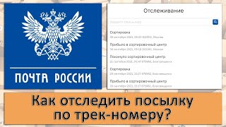 «Почта России» как отследить посылку по трекномеру [upl. by Filberto509]