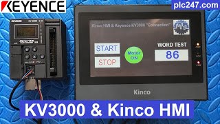 Keyence KV3000 amp Kinco HMI quotRS232 Connectionquot Tutorial [upl. by Adnohrahs]