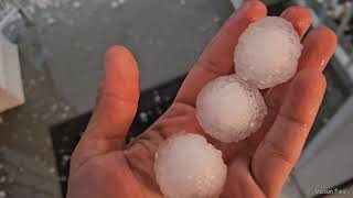 Hail amp Thunderstorm Calgary Aug 2024 [upl. by Dilks]