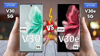 vivo V30 Vs vivo V30e  Full Comparison 🔥 Techvs [upl. by Aerdnat54]