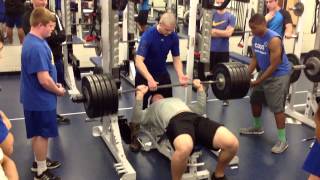 Braden Smith Bench Press [upl. by Eisned633]