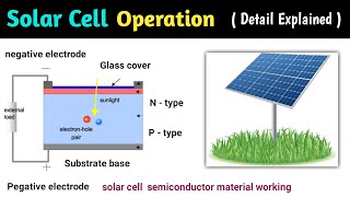 solar cell  solar cell construction and working  solar cell working  working principle  in hindi [upl. by Nicolea]