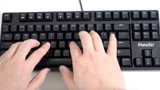 Penclic MK1 Professional Typist Backlit Mechanical Keyboard Unboxing [upl. by Marigolde]