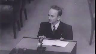 Ben Ferencz Nuremberg Einsatzgruppen Case 9 Opening [upl. by Sorvats]