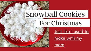 How to make snowball cookies with pecans  Christmas Cookies [upl. by Lindi]