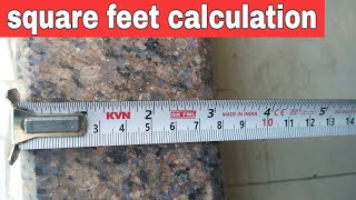 How to convert inch to square feet  Square feet measurent calculation [upl. by Mosley886]