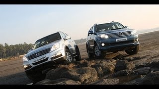 Comparo  2012 Toyota Fortuner vs SsangYong Rexton in India [upl. by Huppert120]