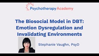 The Biosocial Model in DBT Emotion Dysregulation and Invalidating Environments [upl. by Zeni]