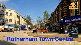 Walking Tour Rotherham Town Centre  South Yorkshire UK in 4K [upl. by Sidonie]