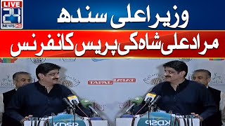 CM Sindh Murad Ali Shah Press Conference  24 News HD [upl. by Adnohsat349]