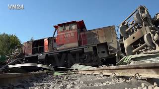 10092023  VN24  Zugunglück in Geseke  führerloser Güterzug entgleist im Wohngebiet [upl. by Yelyk]