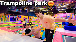 Trampoline park me aagye with friends 😍maja aagya [upl. by Pinkerton]