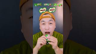 Makan Serba Milo🤗 asmr mukbang makansesuaiemoji coklat milo videolucu [upl. by Dieter600]