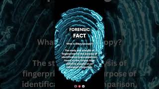 What is Dactyloscopy  forensicscience forensics [upl. by Alber]