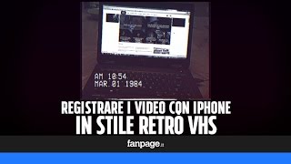 Registrare i video con iPhone e Android in stile retrò VHS [upl. by Tatianna]