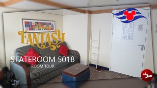 Disney Cruise Line  Disney Fantasy Category 8A  Stateroom 5018 Tour [upl. by Yrral]