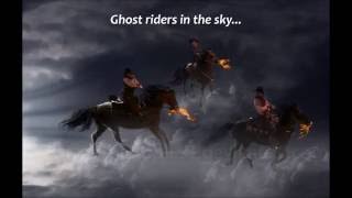 The Outlaws  Ghost Riders In The Sky Lyrics [upl. by Haropizt365]