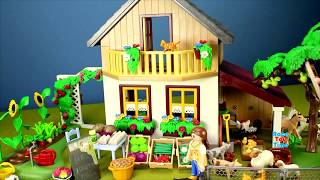 Playmobil Country Farm House Barn Animals Toys For Kids Videos Compilation  Learn Farm Animals [upl. by Alded100]