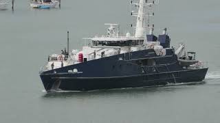 ADV Cape Inscription Patrol Boat departing Cairns Harbour for the Coral Sea on 5 Aug 2024 [upl. by Waltner]